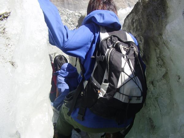 Climbing through the crevasses