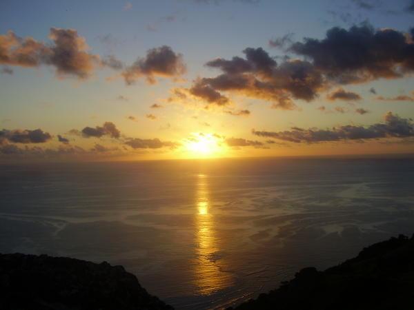 Sunset from the top of Waya Sewa island