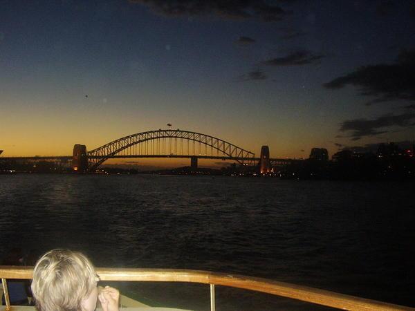 The bridge at sunset