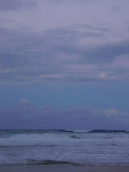 The australian sky at dusk on Fraser Island