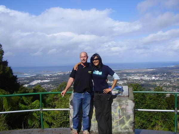 Jason and Roopa at the lookout
