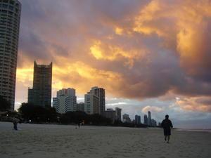 Sunset at Surfers paradise