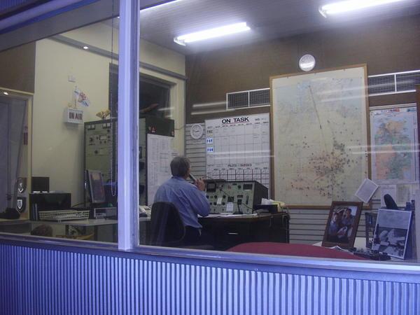 The communications room at the RFDS
