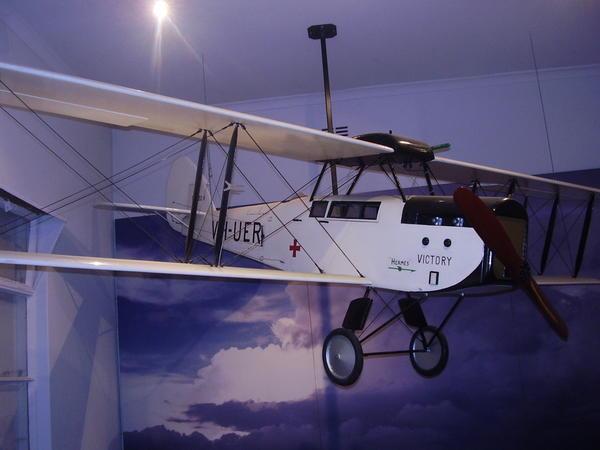 A model of the first plane ever used by the RFDS
