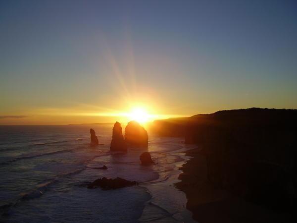 Some of the "12" apostles at sunset (2)