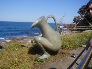 Sculptures by the sea....