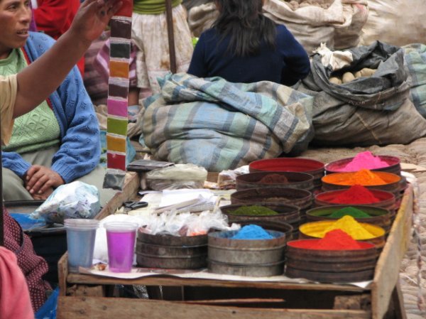 Dyes for Peru´s famously colorful clothing