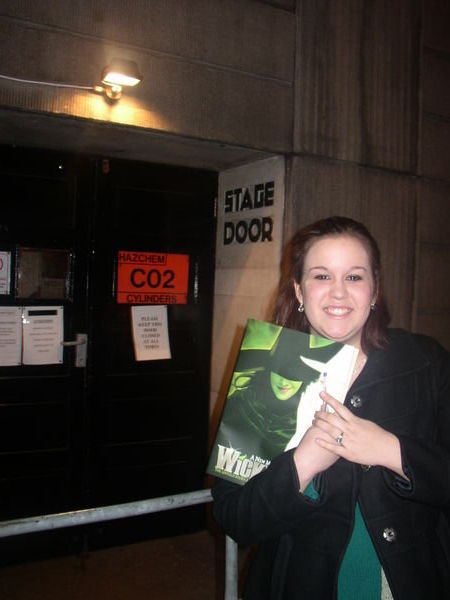 me at the stage door!