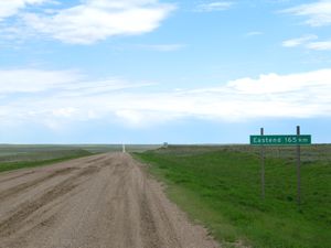 The Red Coat Trail headed towards Saskatchewan
