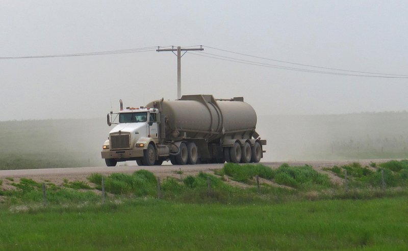 Oil truck in Southern SK