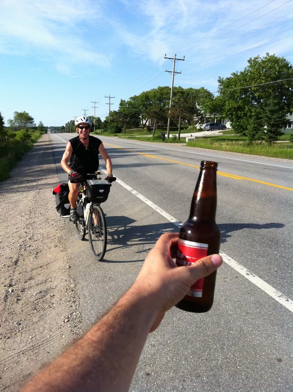 Roadside Beer Donation!