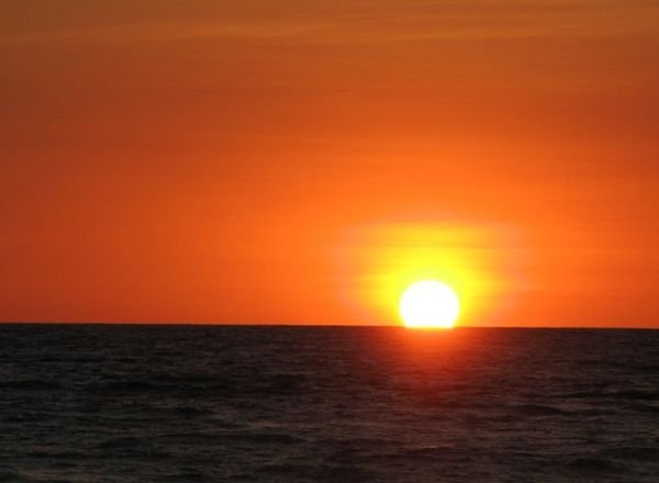 Sunset at playa de san diego