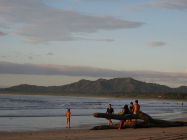 Beach scene at Tamarindo