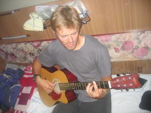 Ben playing guitar