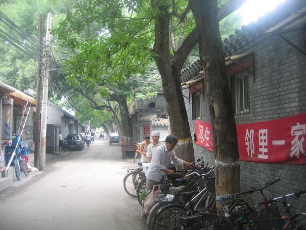 The old hutong streets, soon to be destroyed....