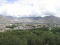 View of the Chinese quarters of Lhasa from the Potala