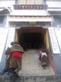The steep way to eternal bliss at Drepung Monastry