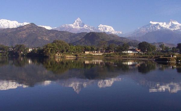 The Pokhara lake