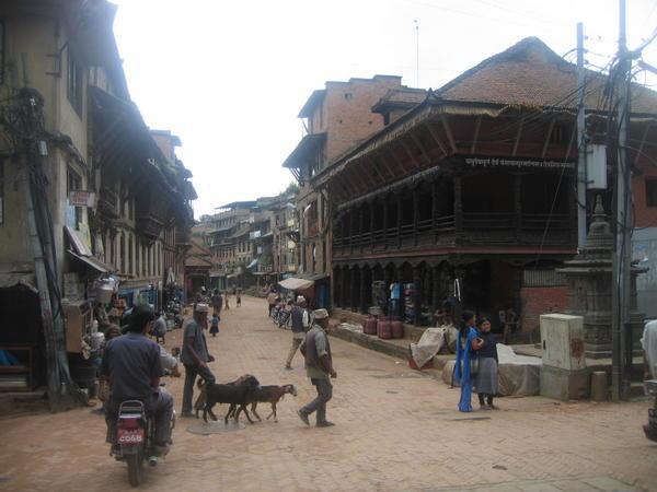 On the way to the Durbar Square