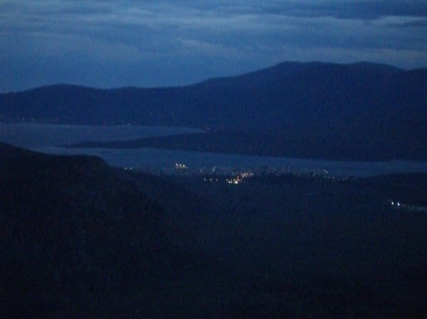 Delphi at night