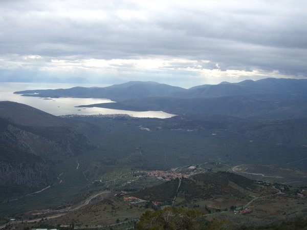 view from delphi mountain