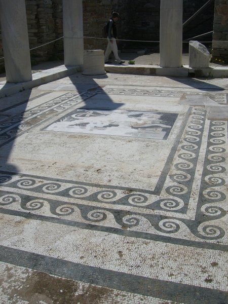 mosaic floor at delos