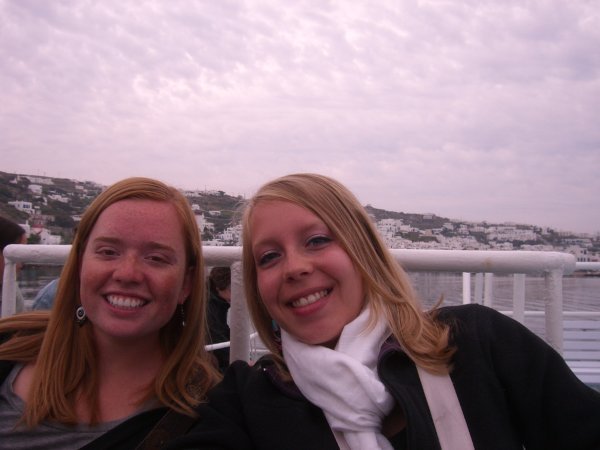 Emily and I on a ferry