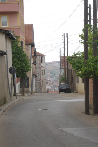 The quiet streets of Prishtina