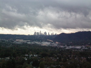 L.A Under Storm Clouds