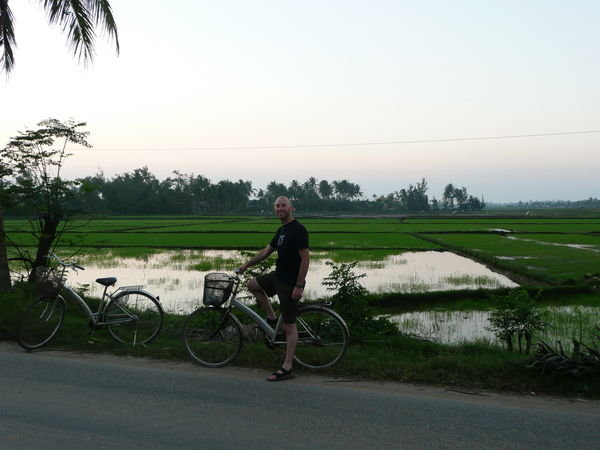 Cycling back from Cua Dai Beach
