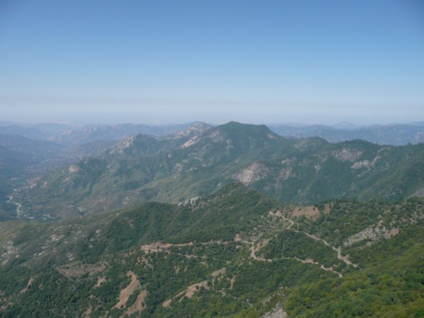 View over Sequoia National Park