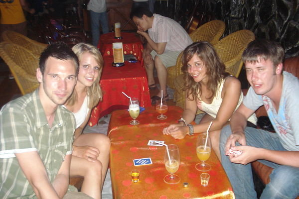 Malin, Emma, Nick, Adam (clockwise from top left)