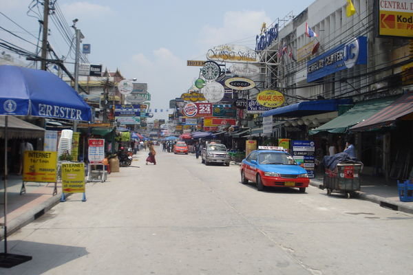 Khao San Road the day after Songkran