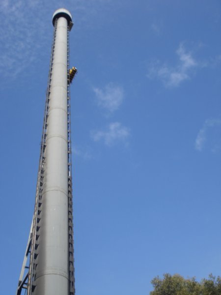 The Giant drop on the way down!!