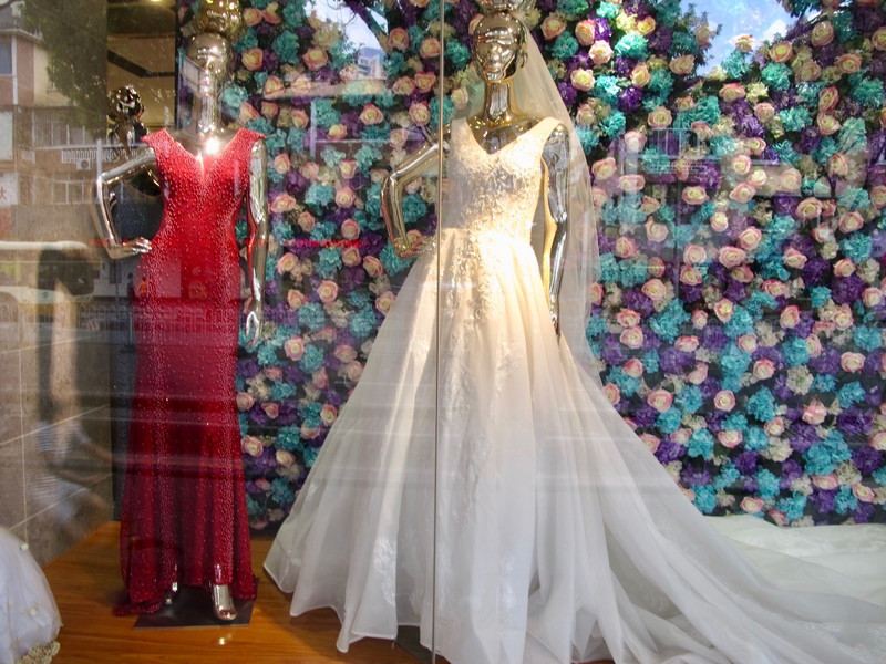 Exploring Guangzhou Markets - Wedding Dresses