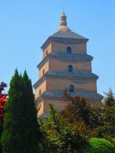 Beijing - Xian, China May 2017 - Big Wild Goose Pagoda