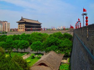 Beijing - Xian, China May 2017 - Xian City Wall