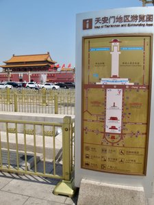 Beijing - Xian, China May 2017-Tiananmen Square 