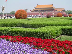Beijing - Xian, China May 2017 -Tiananmen Square 