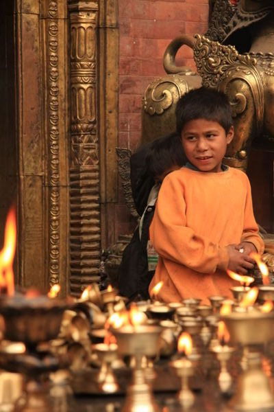 Boy at temple