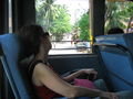 Nicole dozing on the public bus...how?