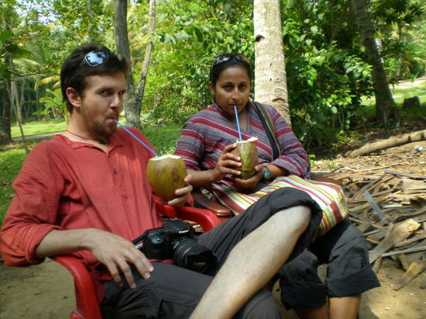 Sippin on coconuts