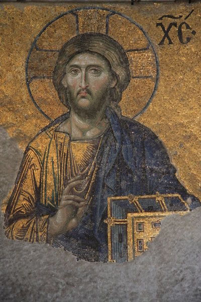 Uncovered mosaics in Aya Sophia