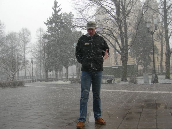 Snowstorm in Riga