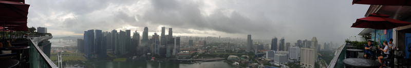 Panoramic view of Singapore CBD