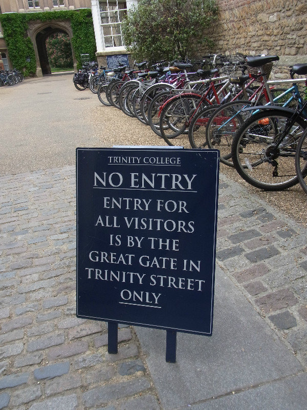 No entry...