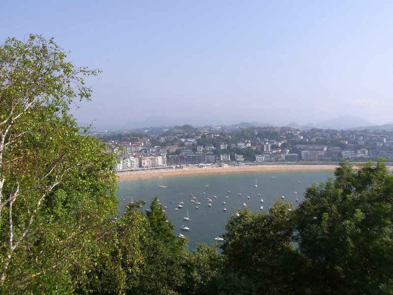 View of the city and the beach