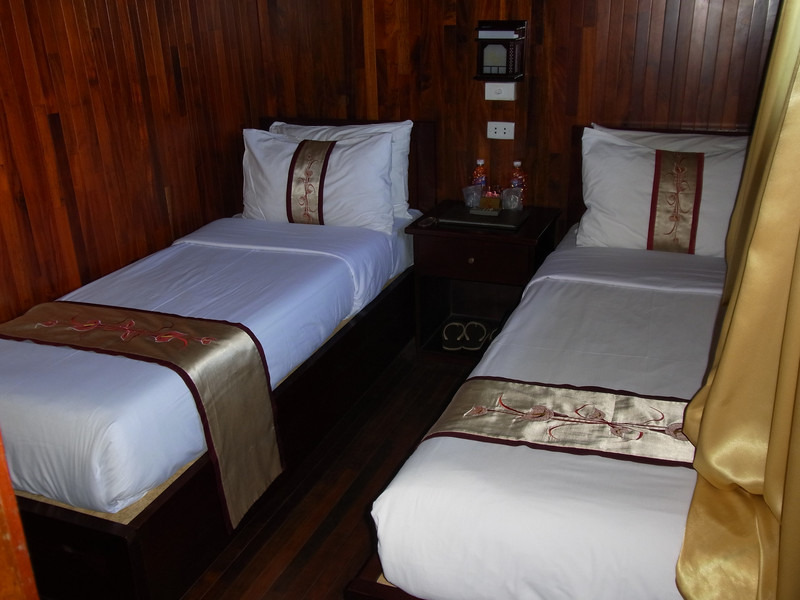 Our cabin on the boat in Halong Bay