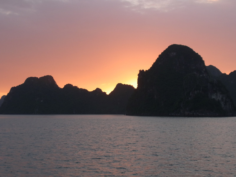 Another sunset in Halong Bay