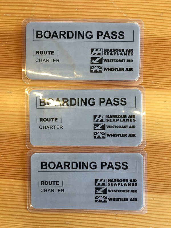 Our boarding passes